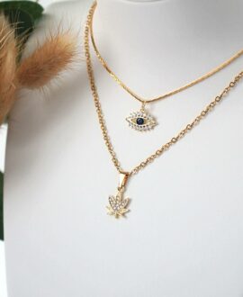 ✨Iconic Gold Cannabis Leaf Necklace