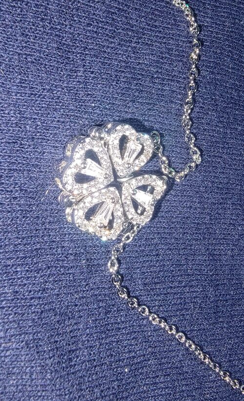 ✨Lucky Clover four Leaf Magnetic Heart Necklace